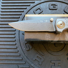 Load image into Gallery viewer, Spartan Blades SF5 KOI FISH Damascus SHF Koi Fish Harsey Folding Knife 3.95&quot; Damascus Blade, Titanium Handles
