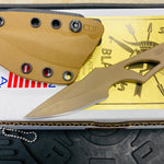 Spartan Blades SB2DE Enyo Neck Knife, Flat Dark Earth, 2-11/16" S35VN Drop Point Blade, Kydex Sheath