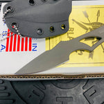 Spartan Blades SB2BK Enyo Neck Knife, Black, 2-11/16" S35VN Drop Point Blade, Black Kydex Sheath