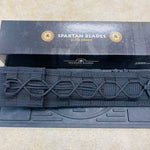 Spartan Blades Ronin Shinto Black 5.6" Blade Black CE Canvas Micarta Handles Knife with Black Nylon Sheath SB47BKBKNLBK