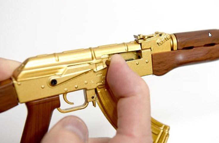 Goatguns Mini AK47 GOLD - Die Cast Model Toy