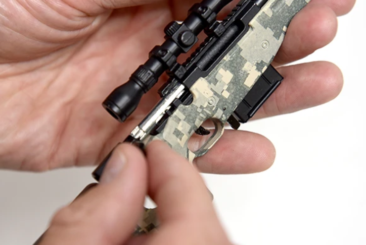 Goatguns Mini Sniper Rifle CAMOFLAUGE - Die Cast Model Toy