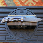 Spartan Blades SF5 ROYAL FLUSH Damascus SHF Royal Flush Harsey Folding Knife 3.95" Damascus Blade, Titanium Handles