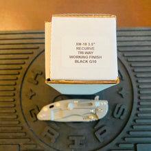 Load image into Gallery viewer, Rick Hinderer XM-18 3.5″ Recurve Tri-Way Working finish Black G10 Folding Knife
