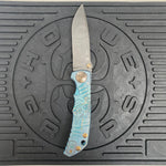 Spartan Blades Harsey Folder - Plague Doctor GREEN Special Edition Chad Nichols Damascus Blade