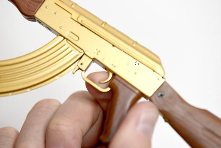 Goatguns Mini AK47 GOLD - Die Cast Model Toy