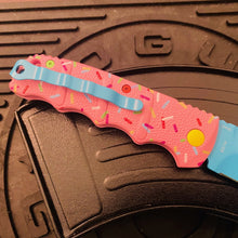 Load image into Gallery viewer, Boker Dessert Warrior Kalashnikov Dagger Automatic Knife 3.25&quot; Blue Donut
