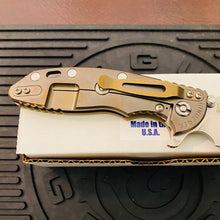 Load image into Gallery viewer, Rick Hinderer XM-18 3.5″ Recurve Tri-Way Stonewash Bronze Coyote G10 Folding Knife
