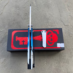 Chaves Sangre 229 Wharncliffe HAUNTED HOUSE HALLOWEEN THEME Stonewash Ti Belt Finish 3.7" Folding Knife