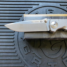 Load image into Gallery viewer, Spartan Blades SF5SW SHF Harsey Folding Knife 3.95&quot; S45VN Stonewashed Plain Blade, Titanium Handles
