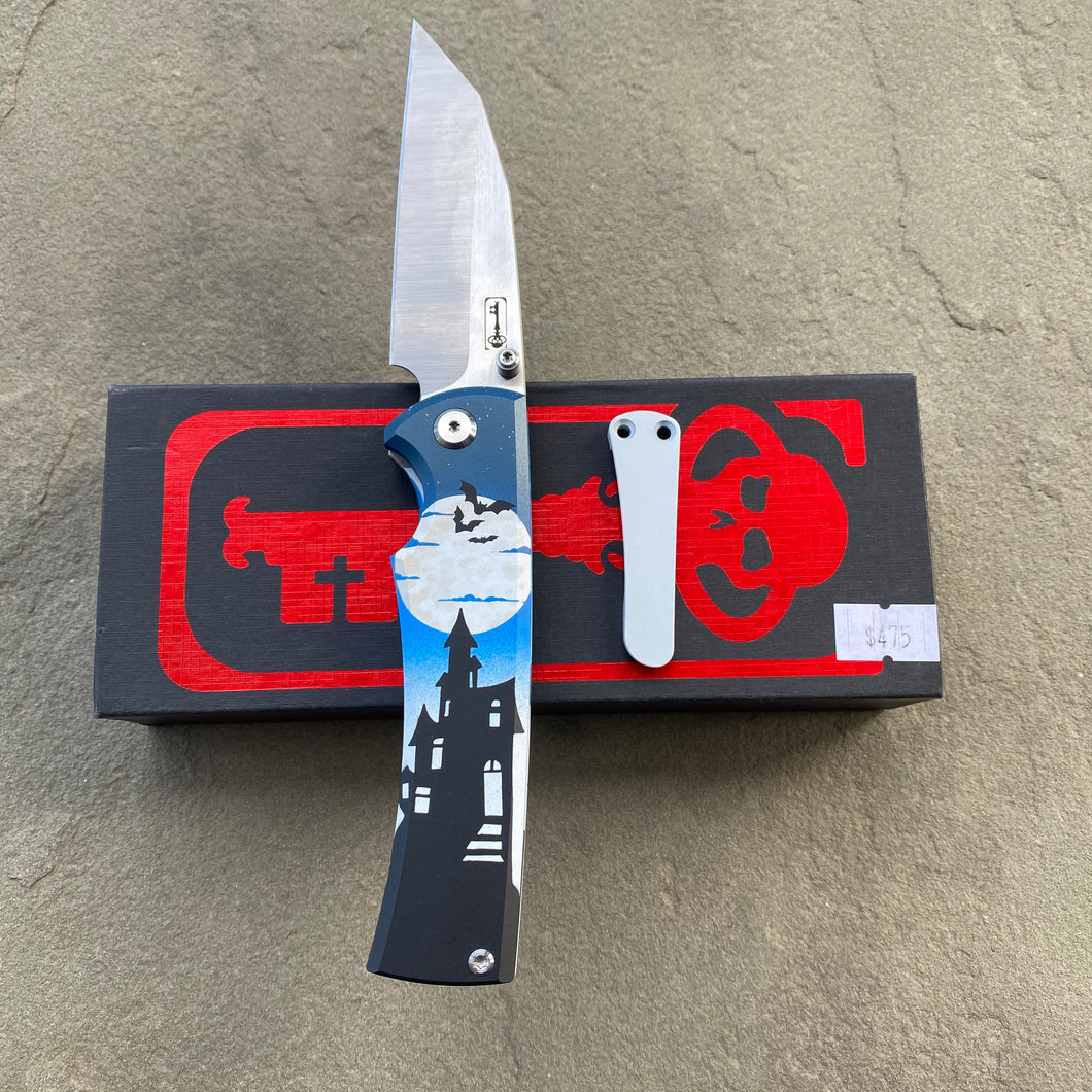 Chaves Sangre 229 Wharncliffe HAUNTED HOUSE THEME Stonewash Ti Belt Finish 3.7