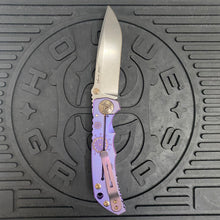 Load image into Gallery viewer, Spartan Blades Harsey Folder - Plague Doctor PURPLE Special Edition Knife
