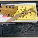 Spartan Blades SB2DE Enyo Neck Knife, Flat Dark Earth, 2-11/16" S35VN Drop Point Blade, Kydex Sheath