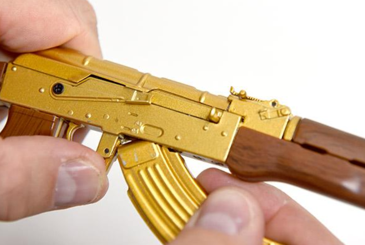 Goatguns Mini AK47 GOLD - Die Cast Model Toy