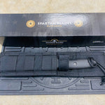Spartan Blades Moros Black Combat Utility 5.25" Fixed Knife with Black MOLLE Sheath SB53BKBKNLBK