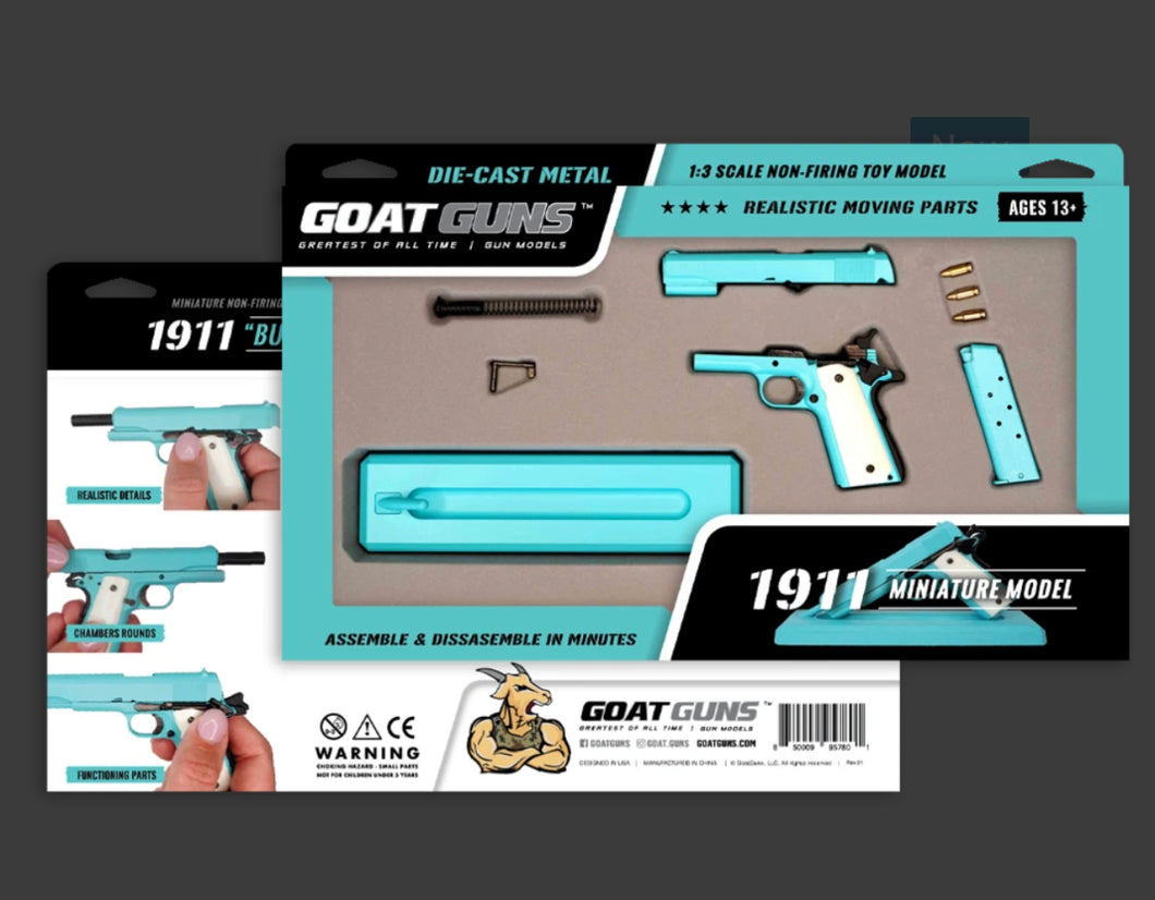 Goatguns Mini 1911 TIFFANY BLUE  - Die Cast Model Toy