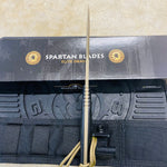 Spartan Blades Moros Flat Dark Earth Combat Utility 5.25" Fixed Knife with Black Molle Sheath SB53DEBKNLBK