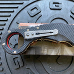 Spartan Ronin Shoto SFBL9BK Black G10 Karambit Folding Knife