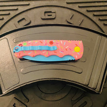 Load image into Gallery viewer, Boker MINI Dessert Warrior Kalashnikov Dagger Automatic Knife 2.5&quot; Blue Donut
