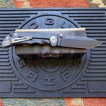 Spartan Blades SF5BK SHF Harsey Folding Knife 3.95" S45VN Black DLC Plain Blade, Black Titanium Handles