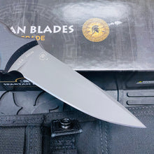 Load image into Gallery viewer, Spartan Blades Harsey Tactical Trout Black Handles 4.5&quot; Fixed Blade Knife with Black Molle Sheath SB43BKBKNLBK
