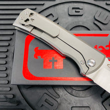 Load image into Gallery viewer, Chaves Ultramar 229 Kickstop DROP POINT Titanium 3.63&quot; Belt Satin Knife
