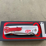 Chaves Sangre 229 Wharncliffe JASON THEME Stonewash Ti Belt Finish 3.7" Folding Knife