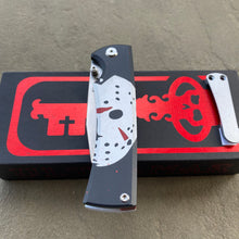 Load image into Gallery viewer, Chaves Sangre 229 Wharncliffe JASON THEME Stonewash Ti Belt Finish 3.7&quot; Folding Knife
