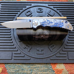 Spartan Blades SF5VIKING SHF Viking Longboat Harsey Folding Knife 3.95" S45VN Stonewashed Plain Blade, Titanium Handles