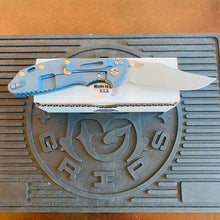 Load image into Gallery viewer, Rick Hinderer XM-24 Bowie 4&quot; Battle Blue Black G10 Folding Knife
