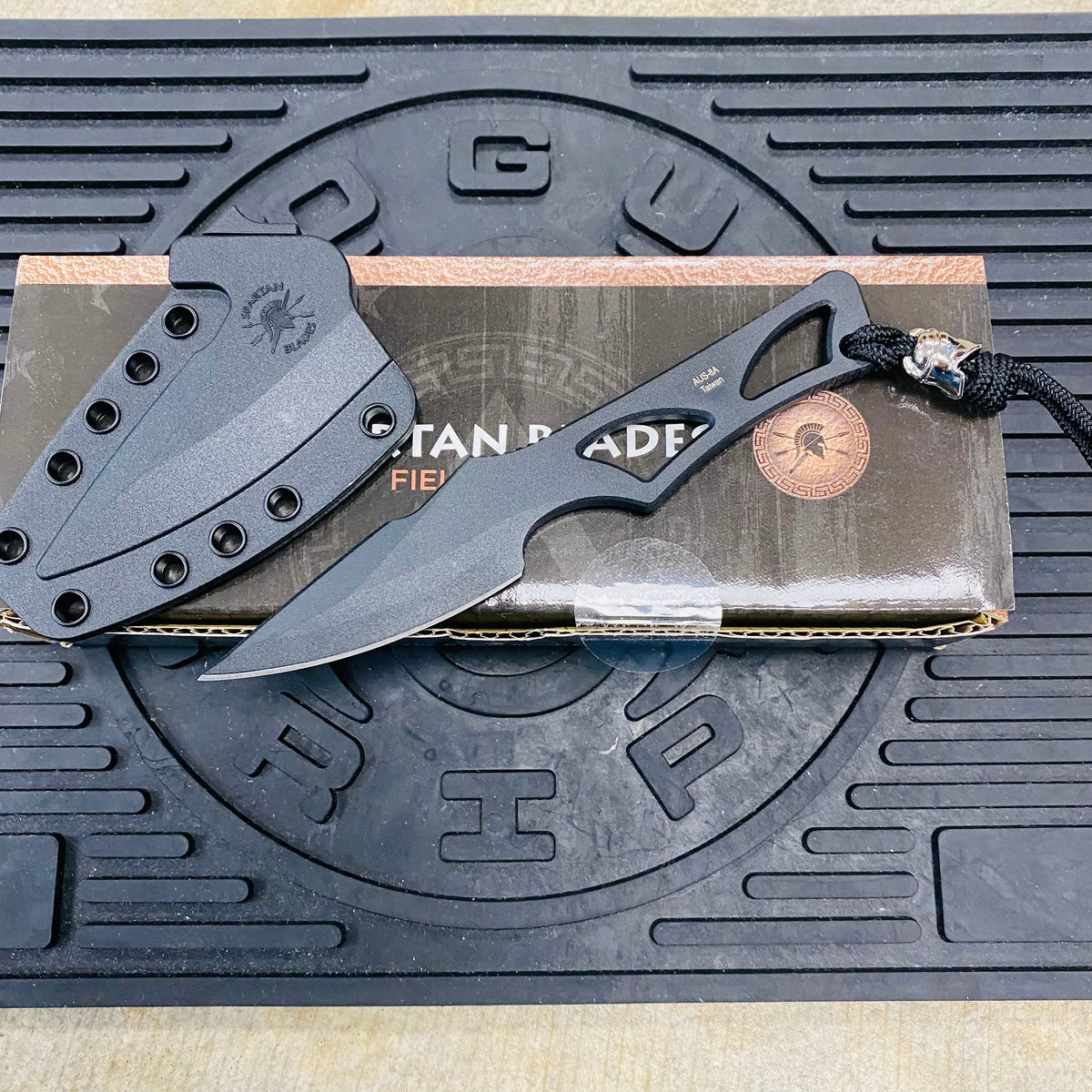 Spartan Blades Enyo Inside Waist Band/Neck Knife 2 11/16" PVD - Tungsten DLC Knife SBBL2BK