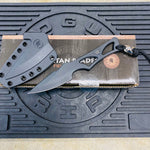 Spartan Blades Enyo Inside Waist Band/Neck Knife 2 11/16" PVD - Tungsten DLC Knife SBBL2BK