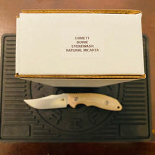 Load image into Gallery viewer, Rick Hinderer Emmett Bowie 3.83&quot; Stonewash Natural Micarta CPM 20CV Fixed Blade Knife
