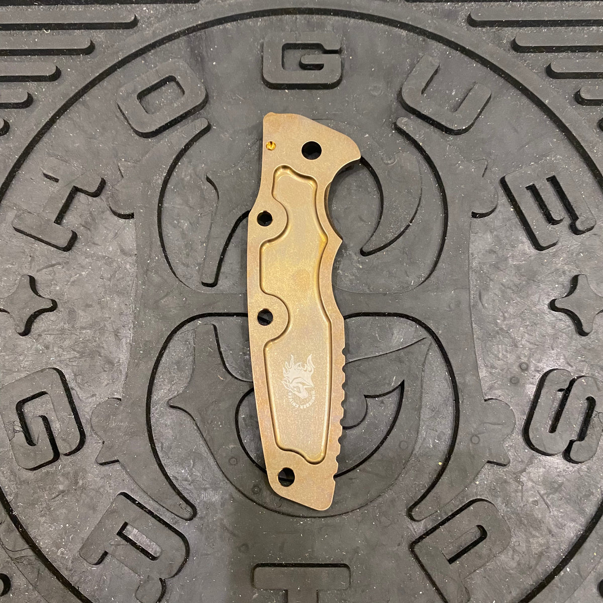 Rick Hinderer Eklipse Scale 3.5" Titanium Textured Stonewash Bronze