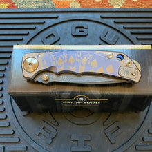 Load image into Gallery viewer, Spartan Blades SF5 ROYAL FLUSH Damascus SHF Royal Flush Harsey Folding Knife 3.95&quot; Damascus Blade, Titanium Handles
