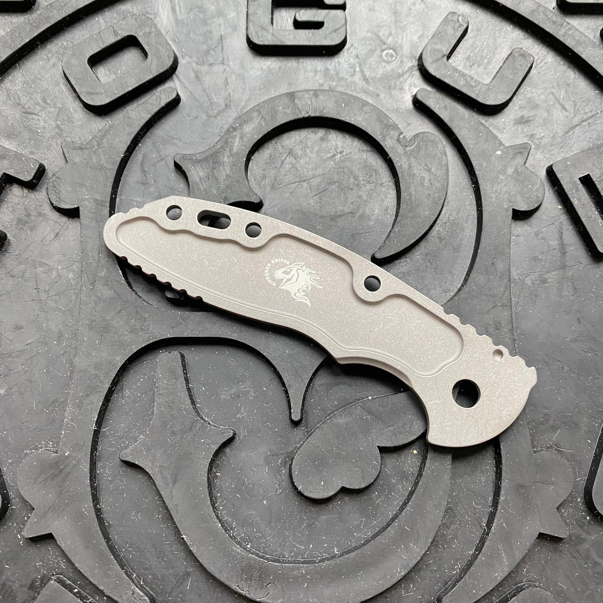 Rick Hinderer XM-18 3" Smooth Titanium Handle Scale Working Finish