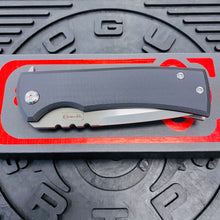 Load image into Gallery viewer, Chaves Ultramar 229 Kickstop TANTO Black G10 3.63&quot; Belt Satin Knife
