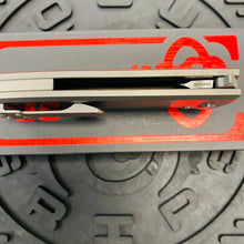 Load image into Gallery viewer, Chaves Ultramar 229 Kickstop TANTO Titanium 3.63&quot; Belt Satin Knife
