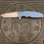 Rick Hinderer Eklipse Scale 3.5" Titanium Textured Battle Blue