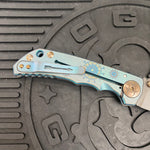 Spartan Blades Harsey Folder - Plague Doctor GREEN Special Edition Chad Nichols Damascus Blade