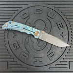 Spartan Blades Harsey Folder - Plague Doctor GREEN Special Edition Chad Nichols Damascus Blade