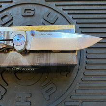 Load image into Gallery viewer, Spartan Blades SF5DRAGON SHF Dragon Harsey Folding Knife 3.95&quot; S45VN Stonewashed Plain Blade, Titanium Handles
