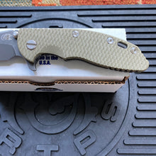 Load image into Gallery viewer, Rick Hinderer XM-18 3.5” Slicer Battle Black OD Green G10 Folding Knife
