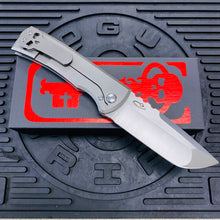 Load image into Gallery viewer, Chaves Ultramar 229 Kickstop DROP POINT Titanium 3.63&quot; Belt Satin Knife
