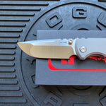 Chaves Ultramar Redencion Street Framelock 3.25" Drop Point M390, Titanium Handles, Folding Knife