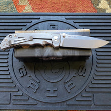Load image into Gallery viewer, Spartan Blades SF5SW SHF Harsey Folding Knife 3.95&quot; S45VN Stonewashed Plain Blade, Titanium Handles
