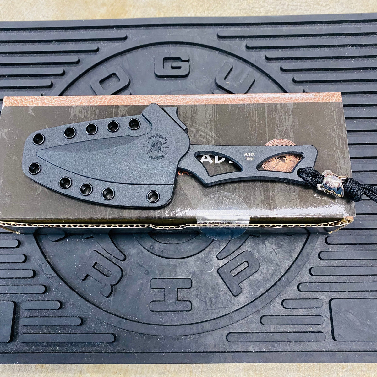 Spartan Blades Enyo Inside Waist Band/Neck Knife 2 11/16" PVD - Tungsten DLC Knife SBBL2BK