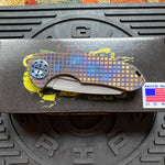 Curtiss Custom F3 Medium 3" Wharny NON-Flipper, Frag-mill Titanium Torched Handles, Stonewash Magnacut Torched Hardware Folding Knife