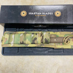 Spartan Blades Moros Flat Dark Earth Combat Utility 5.25" Fixed Knife with Multicam Molle Sheath SB53DEGRNLMC