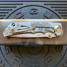 Load image into Gallery viewer, Spartan Blades SF5KOIFISH SHF Koi Fish Harsey Folding Knife 3.95&quot; S45VN Stonewashed Plain Blade, Titanium Handles
